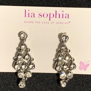 NWT Lia Sophia Turned Up dangle earrings